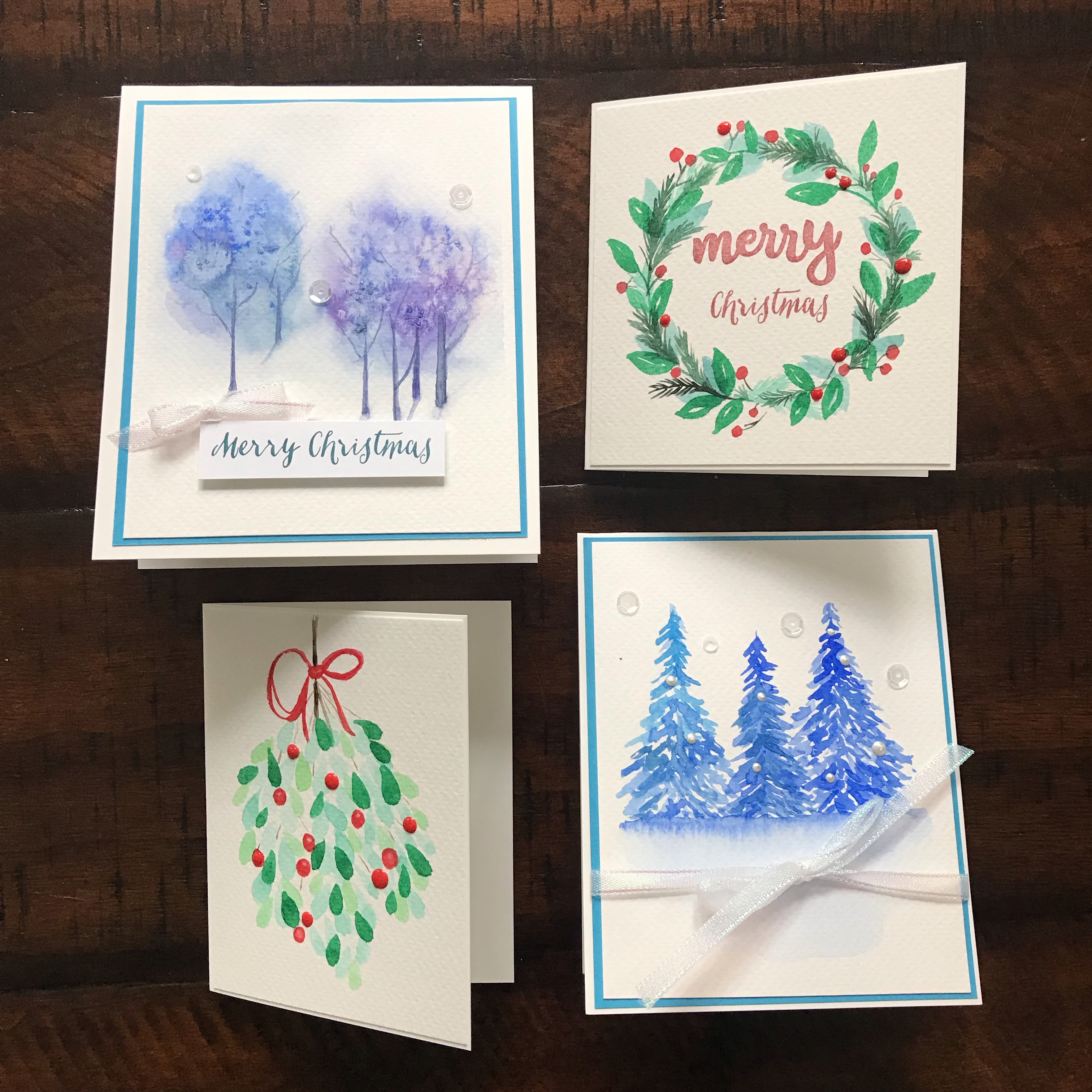 Easy Watercolour Christmas Cards - The Artistic Gnome Blog