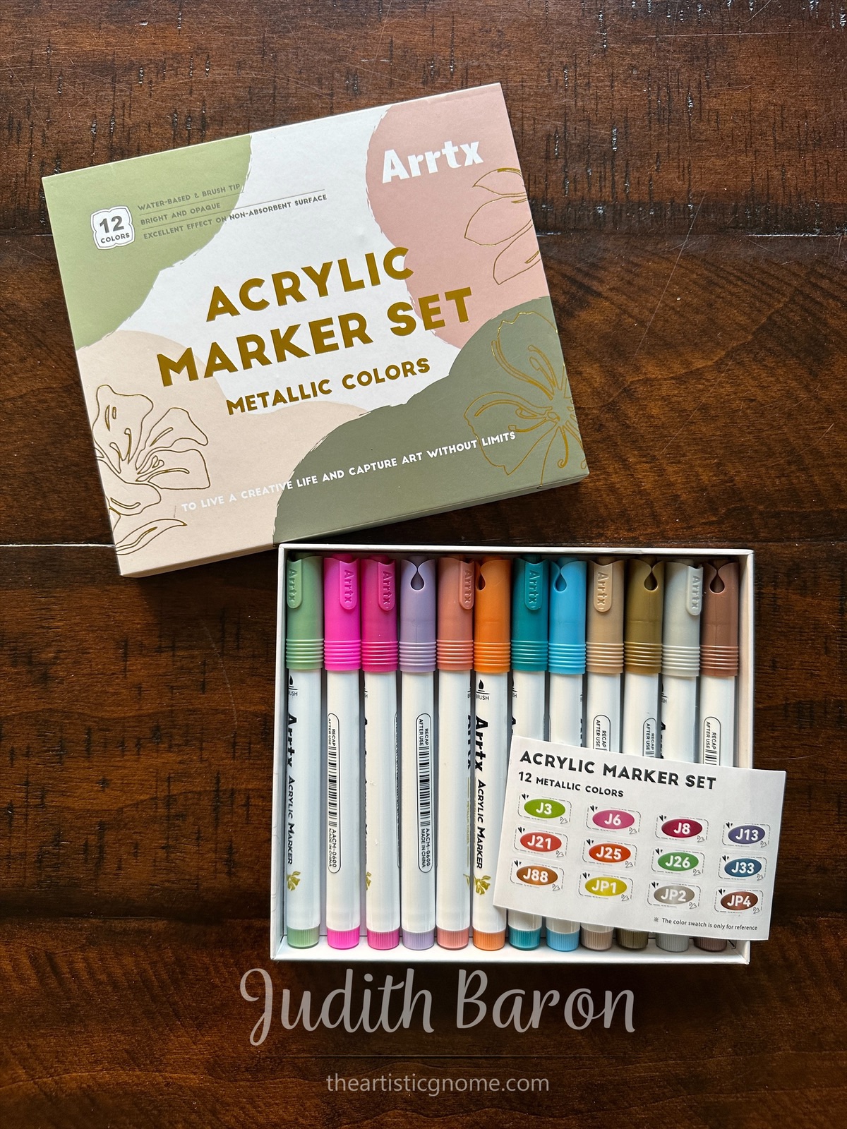 Arrtx 36 Colors Acrylic Marker Extra Brush Tip Paint Pens – ArrtxArt